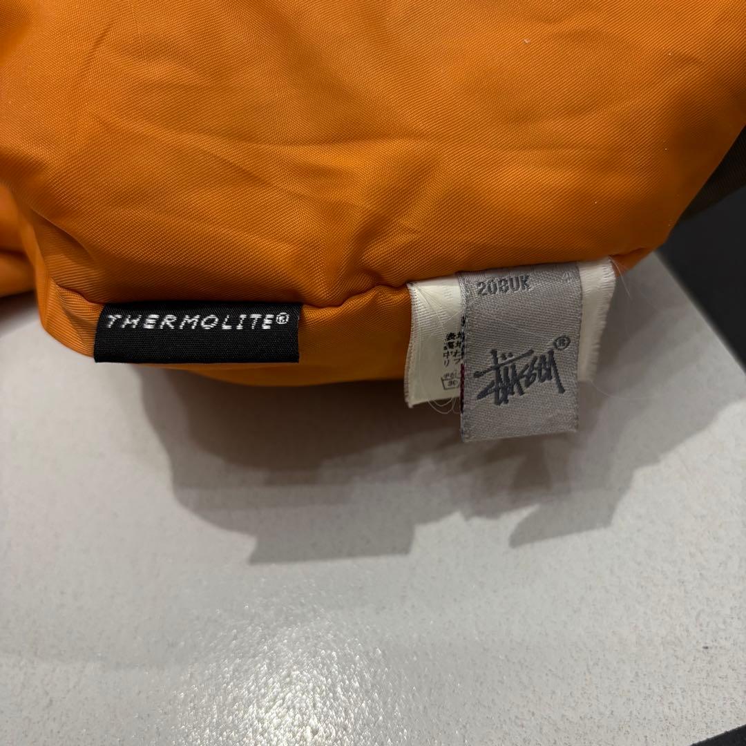 美品 90s OLD STUSSY MA-1 ミリタリーフライトジャケット XL