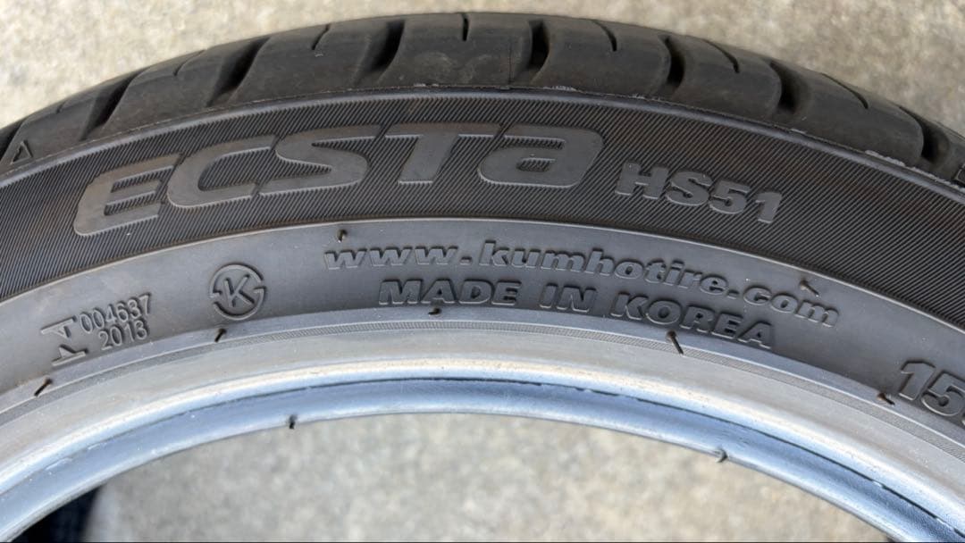 ちゃん❤︎❤︎❤︎①クムホ ECSTA 155/55R14 2024年製 バリ溝