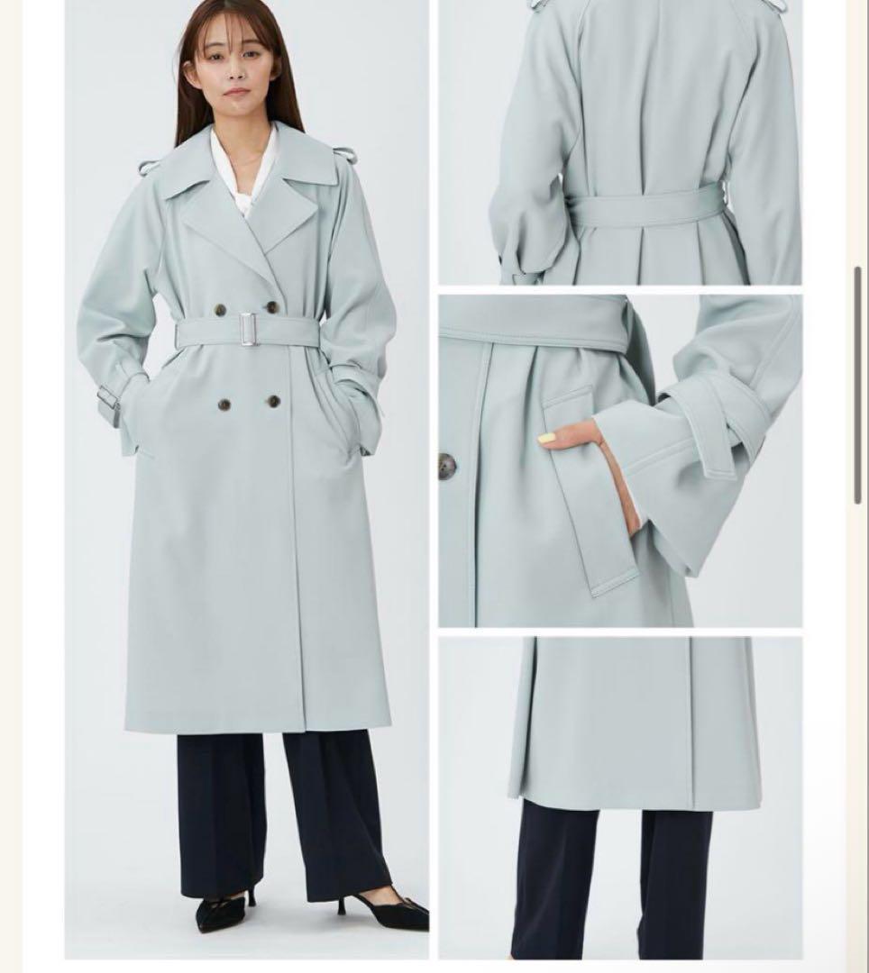 新品 未使用✨FRAY I.D トレンチコート 現行 ロング ベルト ミント