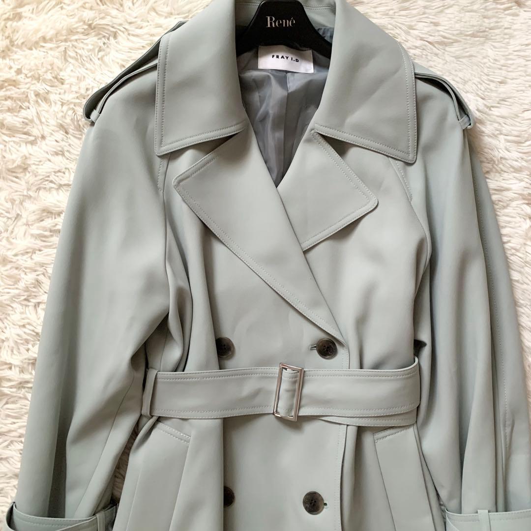 新品 未使用✨FRAY I.D トレンチコート 現行 ロング ベルト ミント