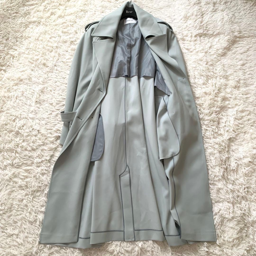 新品 未使用✨FRAY I.D トレンチコート 現行 ロング ベルト ミント