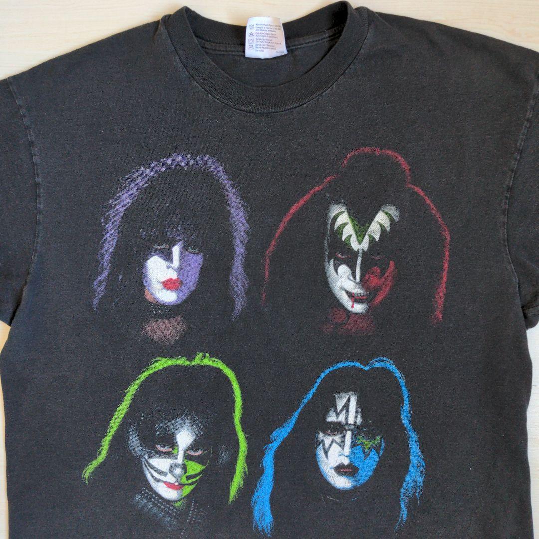90'S 当時物 KISS キッス バンドTシャツ ヘインズ USA製 フェード