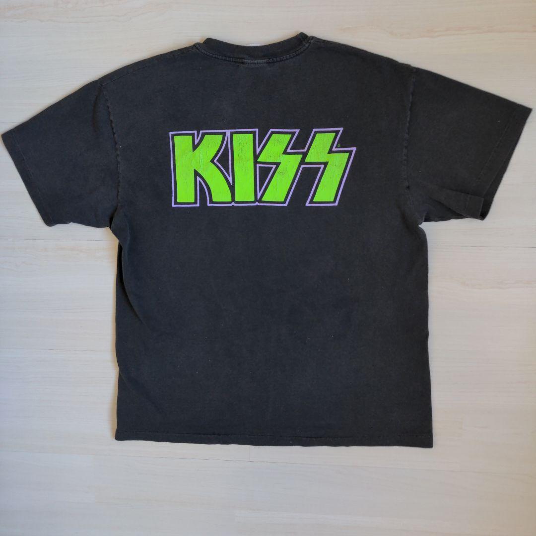 90'S 当時物 KISS キッス バンドTシャツ ヘインズ USA製 フェード