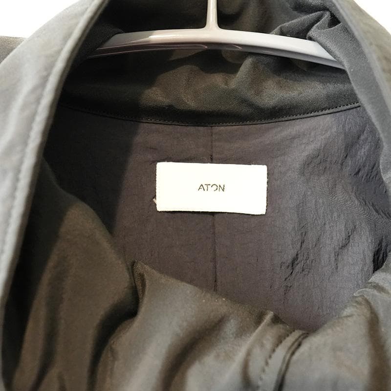 ATON モッズコート BLACK 新品・試着のみ