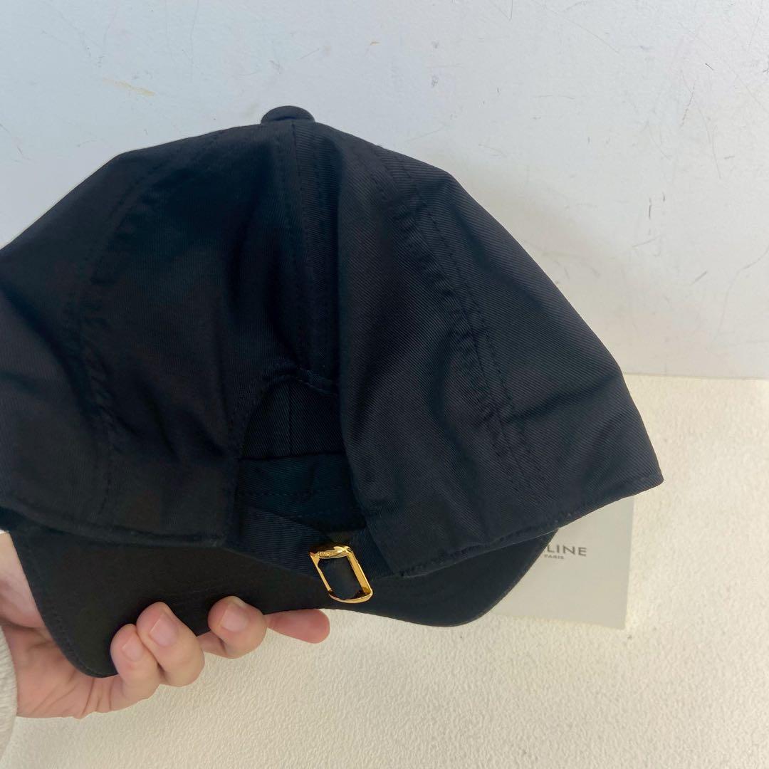 CELINE ロゴ ベースボックキャップ M サイズ 中古