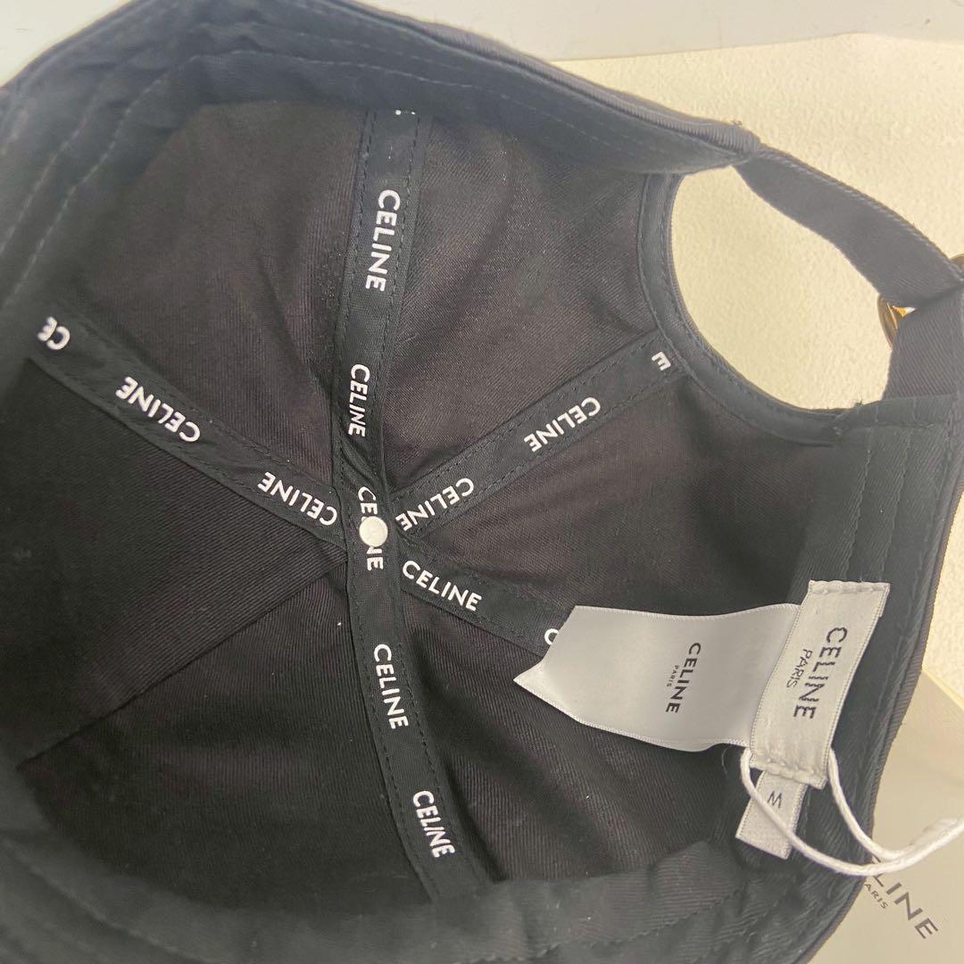 CELINE ロゴ ベースボックキャップ M サイズ 中古