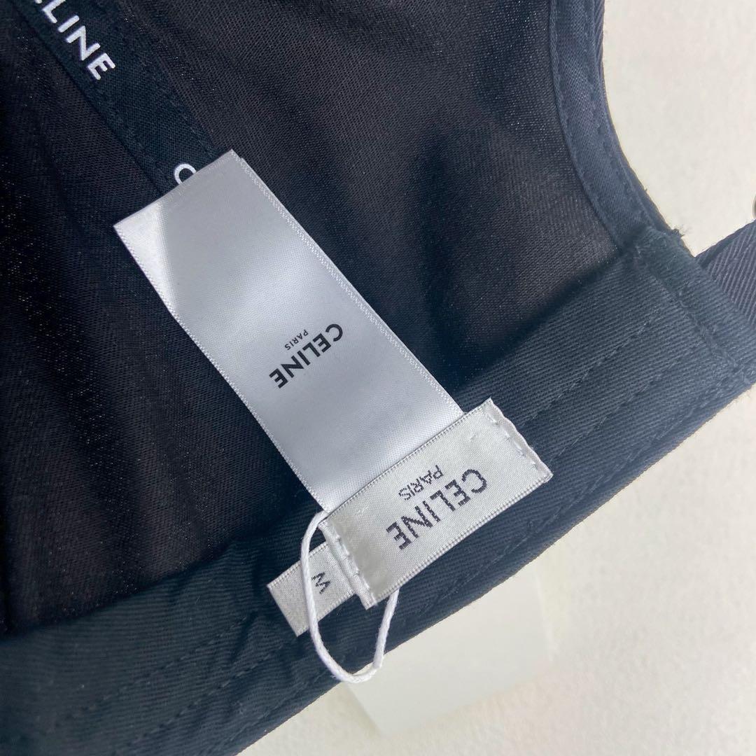 CELINE ロゴ ベースボックキャップ M サイズ 中古