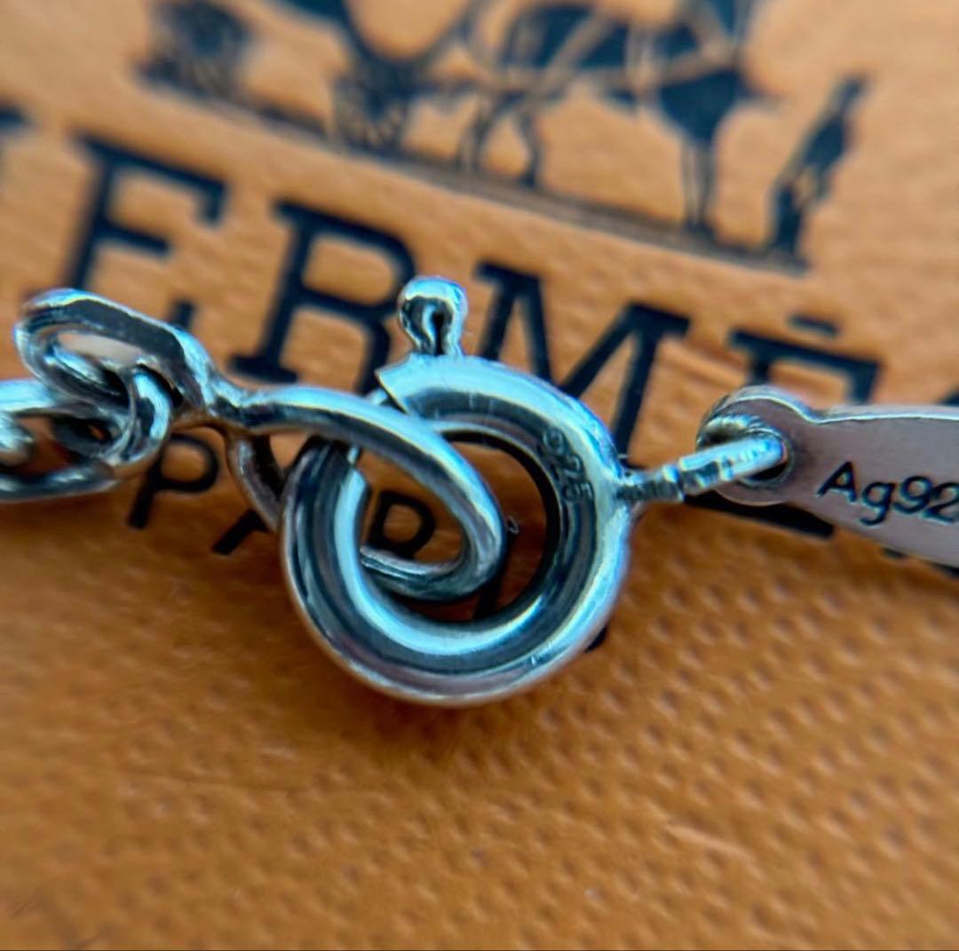 HERMES チェーンネックレス 50cm Ag925