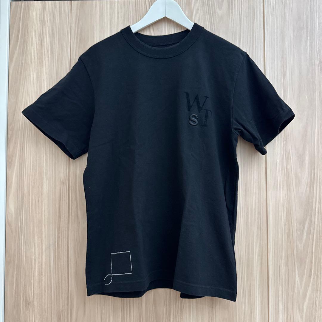 【sacai×WTAPS】Flock Print T-Shirtブラックサイズ2