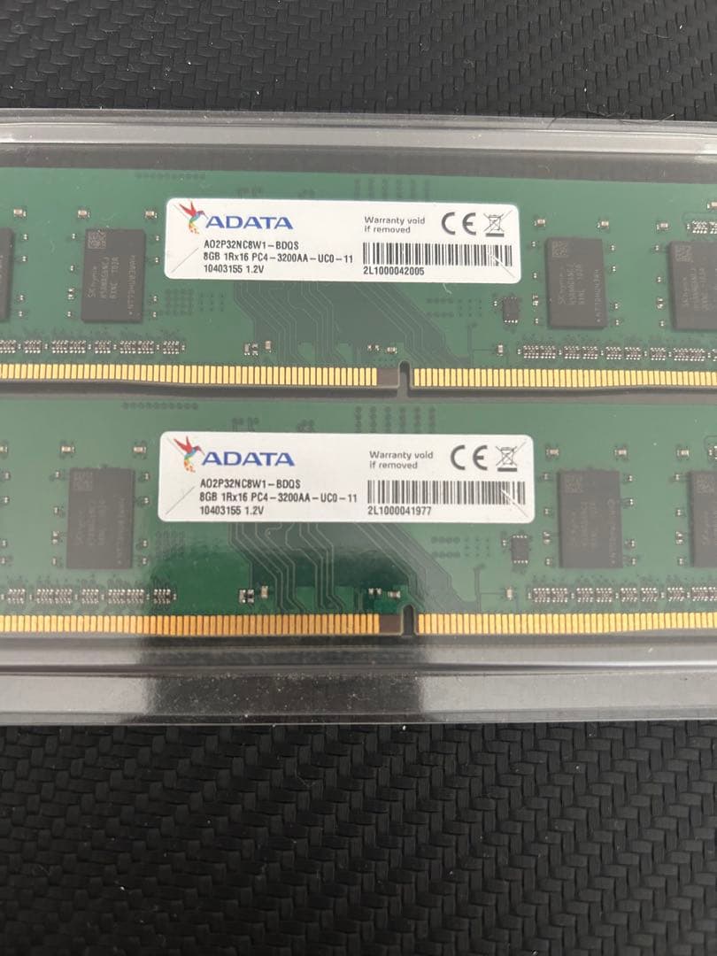 【未使用品メモリ】ADATA DDR4 8GB メモリ 2枚セット【即発送可】