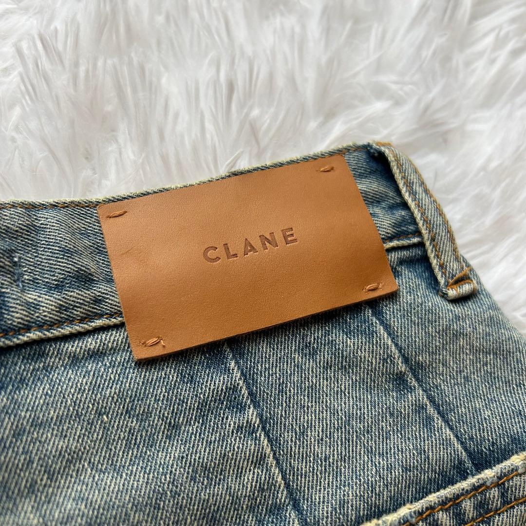 定価2.6万円✨️CLANE J/W WIDE DENIM PANTS ブルーXS