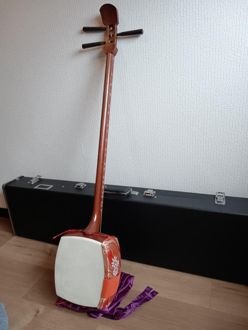 三味線 木製 ハードケース付き