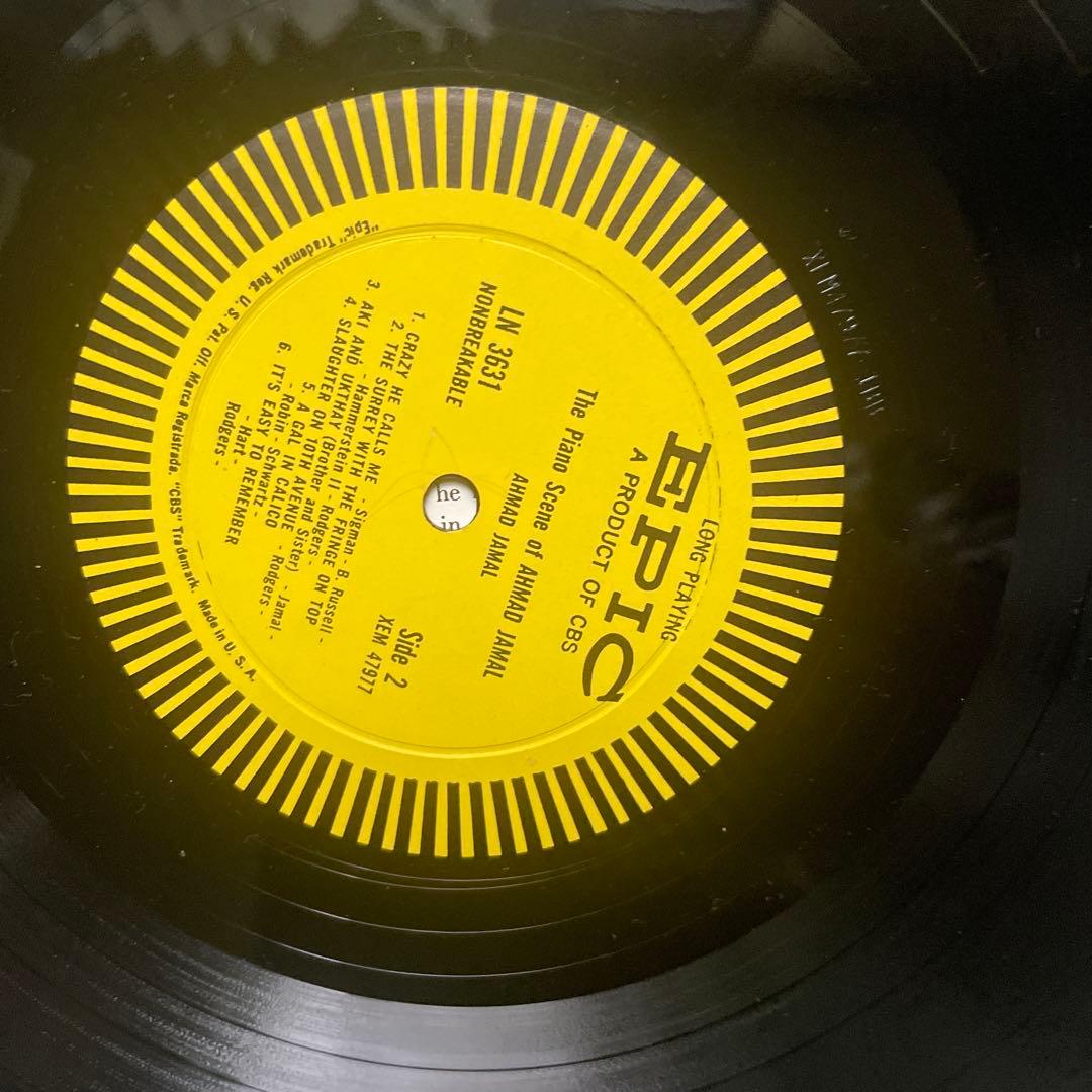 洋楽 Ahmad Jamal The Piano Scene LN 3631