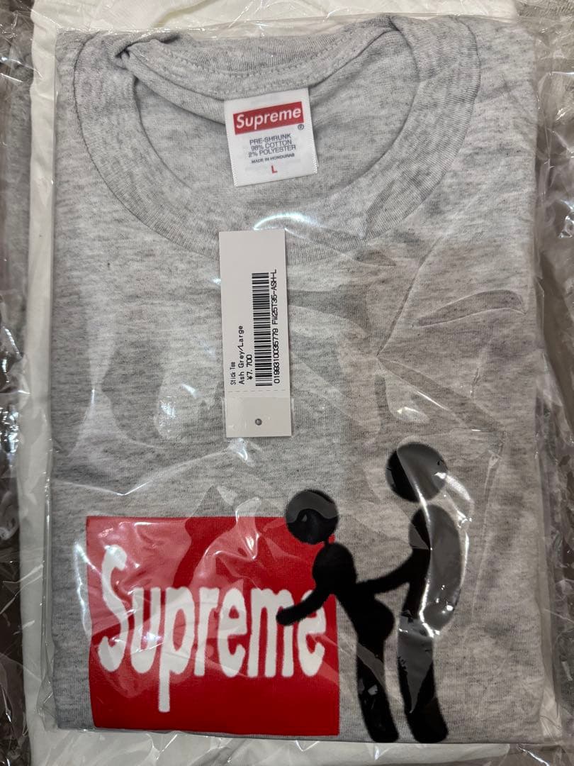 トップス Supreme 25FW 25AW Stick Tee Ash Grey