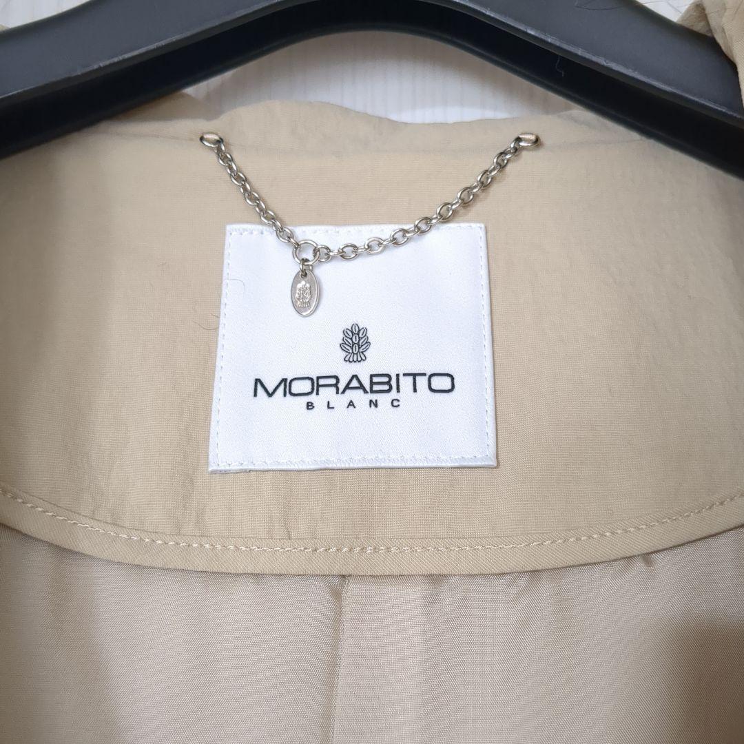 1度着用美品　モラビト　ベージュ ファー付き マウンテンパーカー38