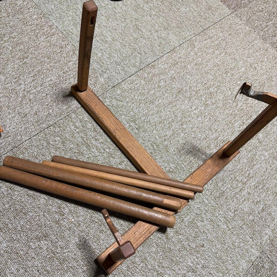 和楽器　和太鼓　締太鼓　台座付
