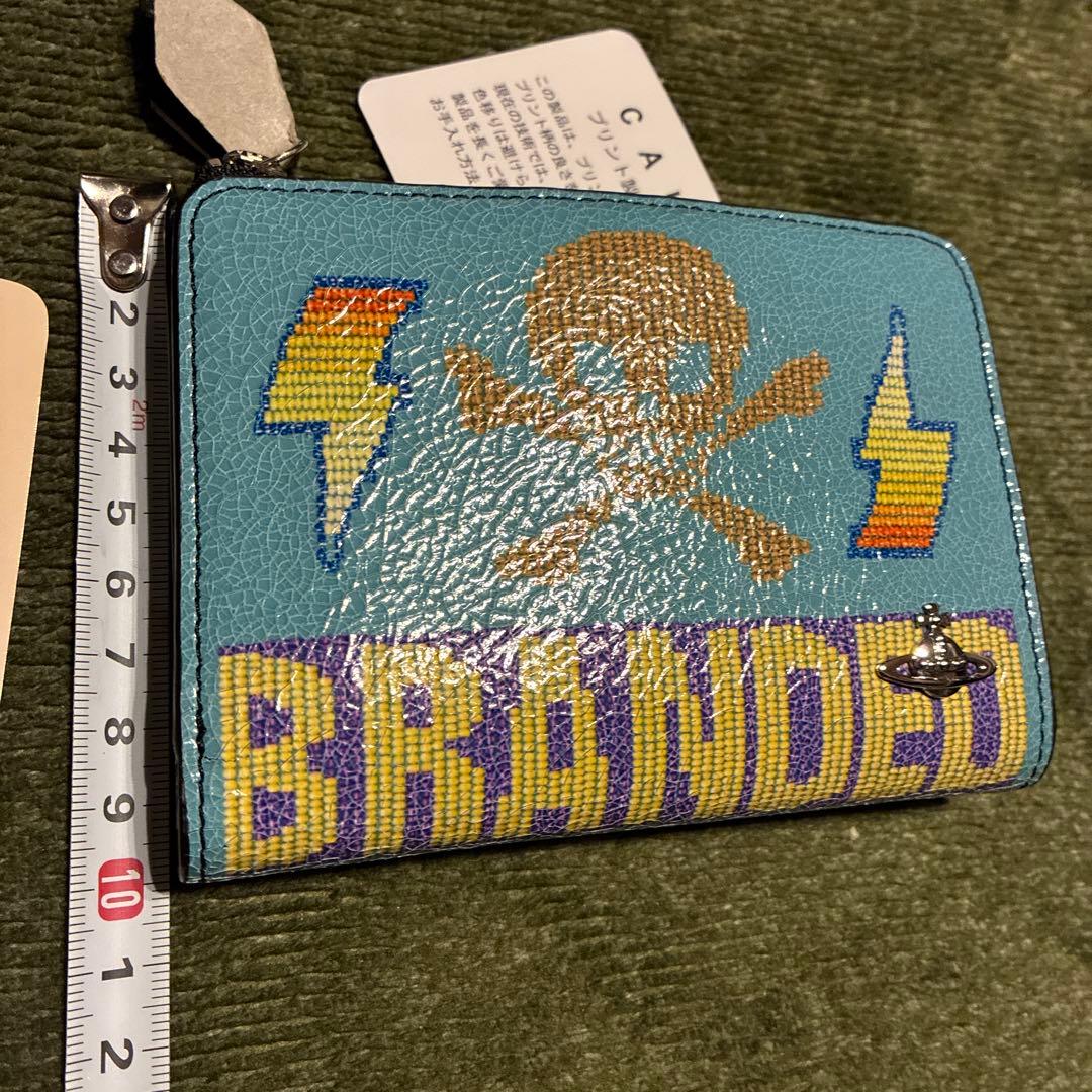 新品　Vivienne Westwood スカルデザイン　二つ折り財布　希少レア