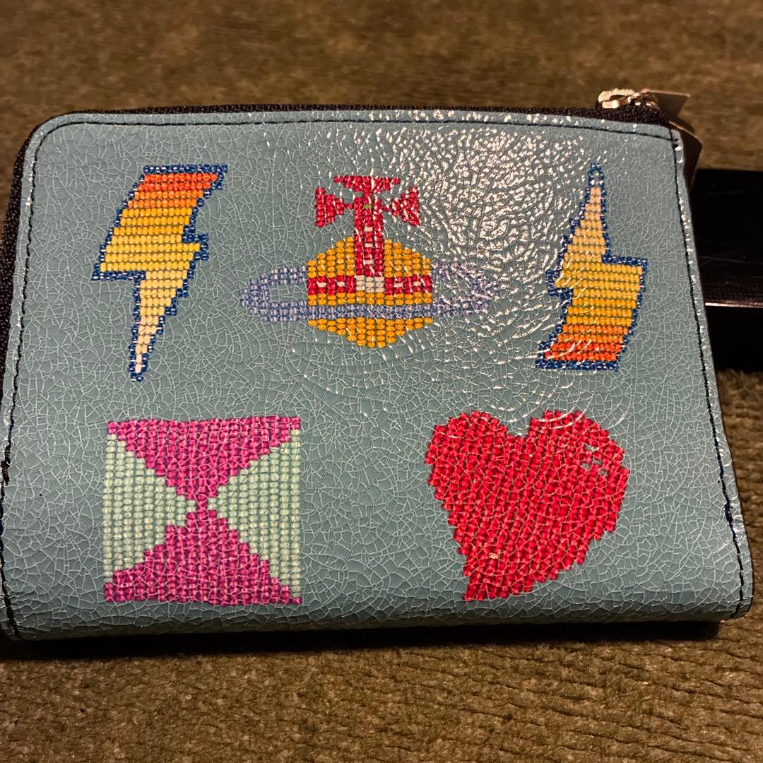 新品　Vivienne Westwood スカルデザイン　二つ折り財布　希少レア