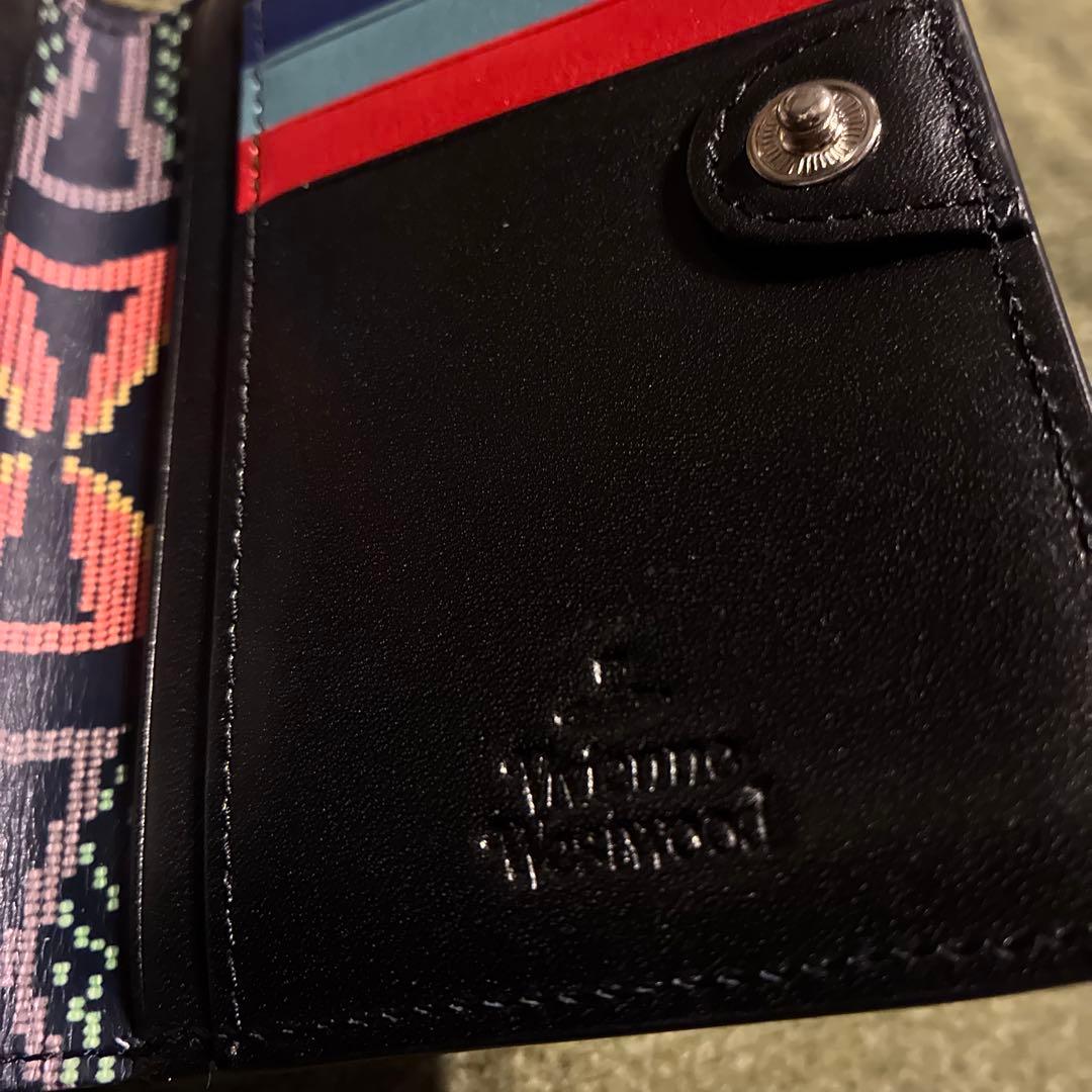 新品　Vivienne Westwood スカルデザイン　二つ折り財布　希少レア