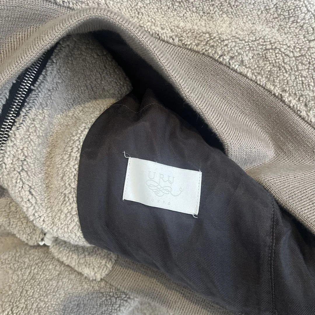 ウル URU WOOL BOA BLOUSON IVORY サイズ2 ボア