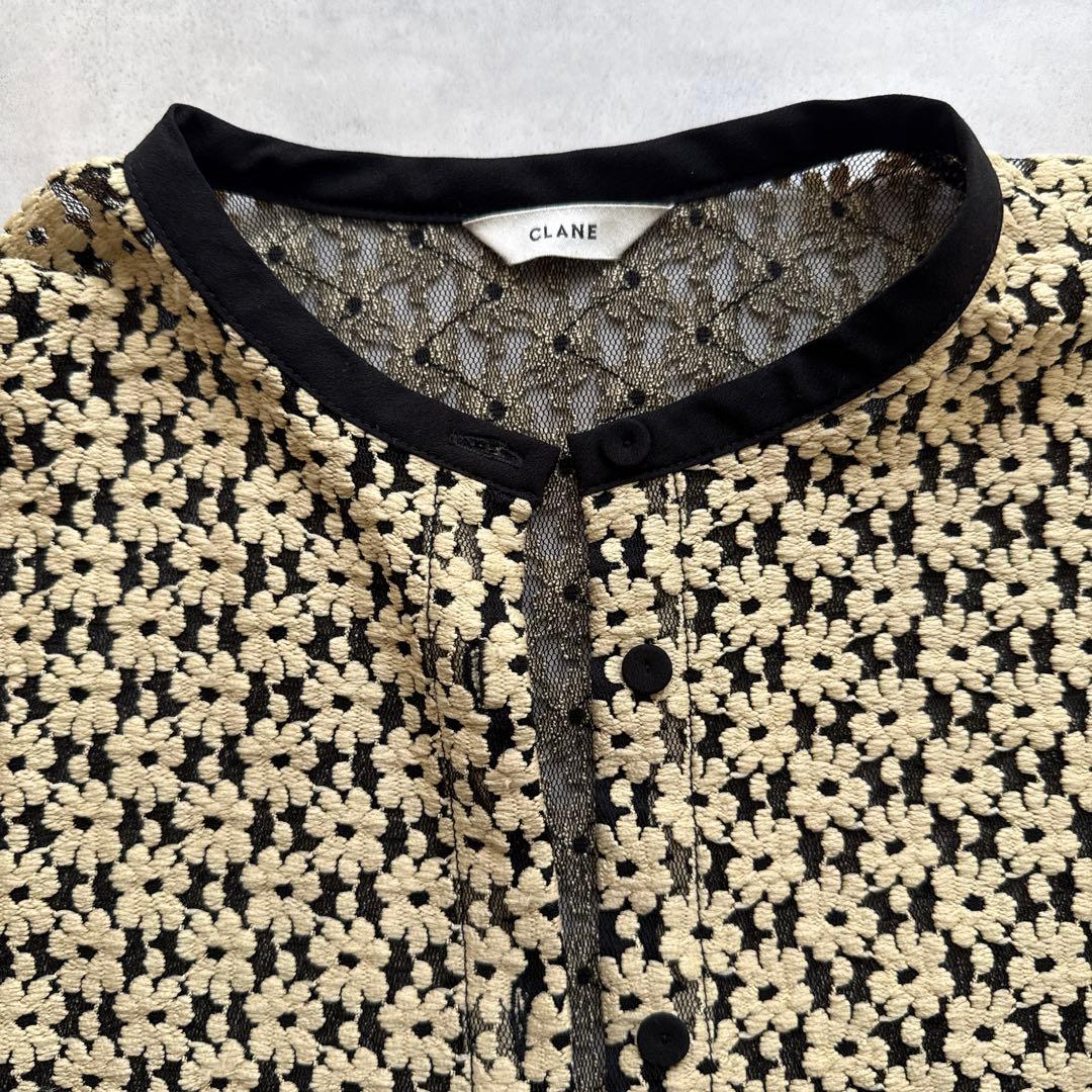 値下げCLANEクラネ 3D FLOWER LACE CARDIGAN