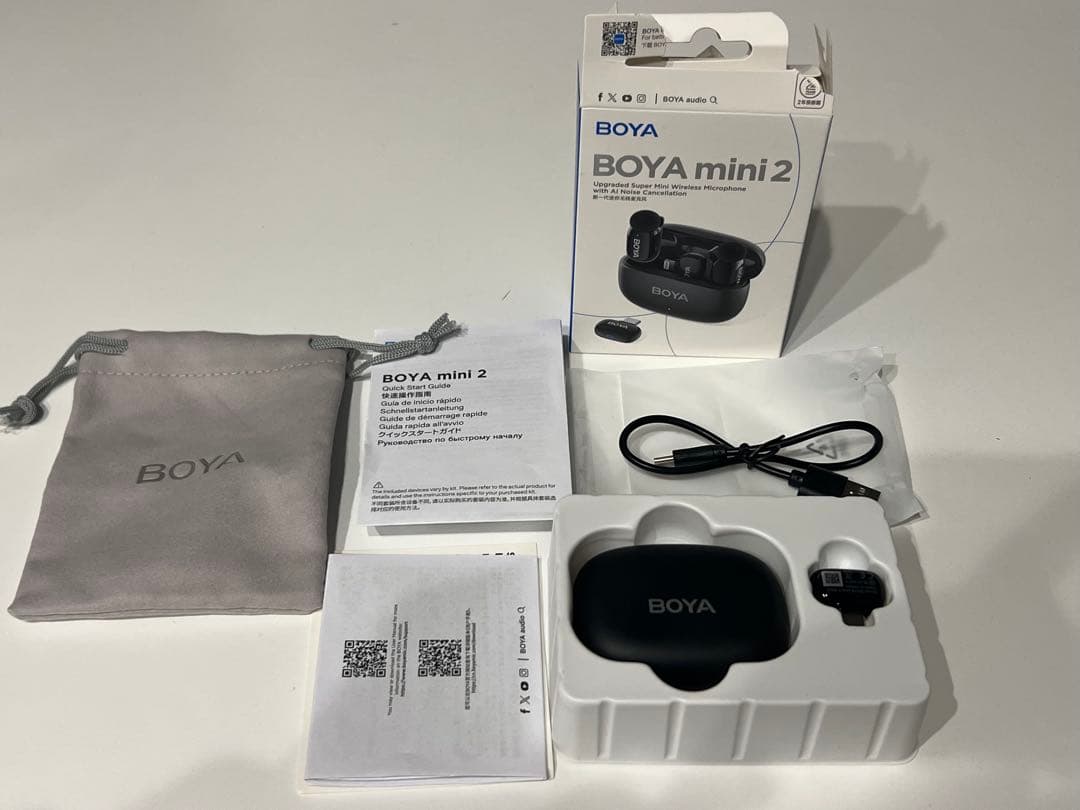 boya mini2 ワイヤレスマイク