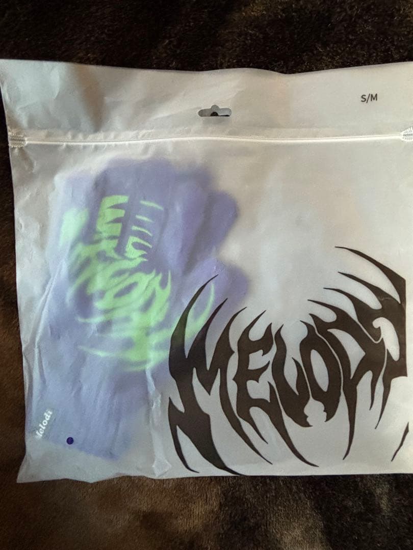 ecmelodi 手袋 新品 1番上 紫緑 sm 最安値