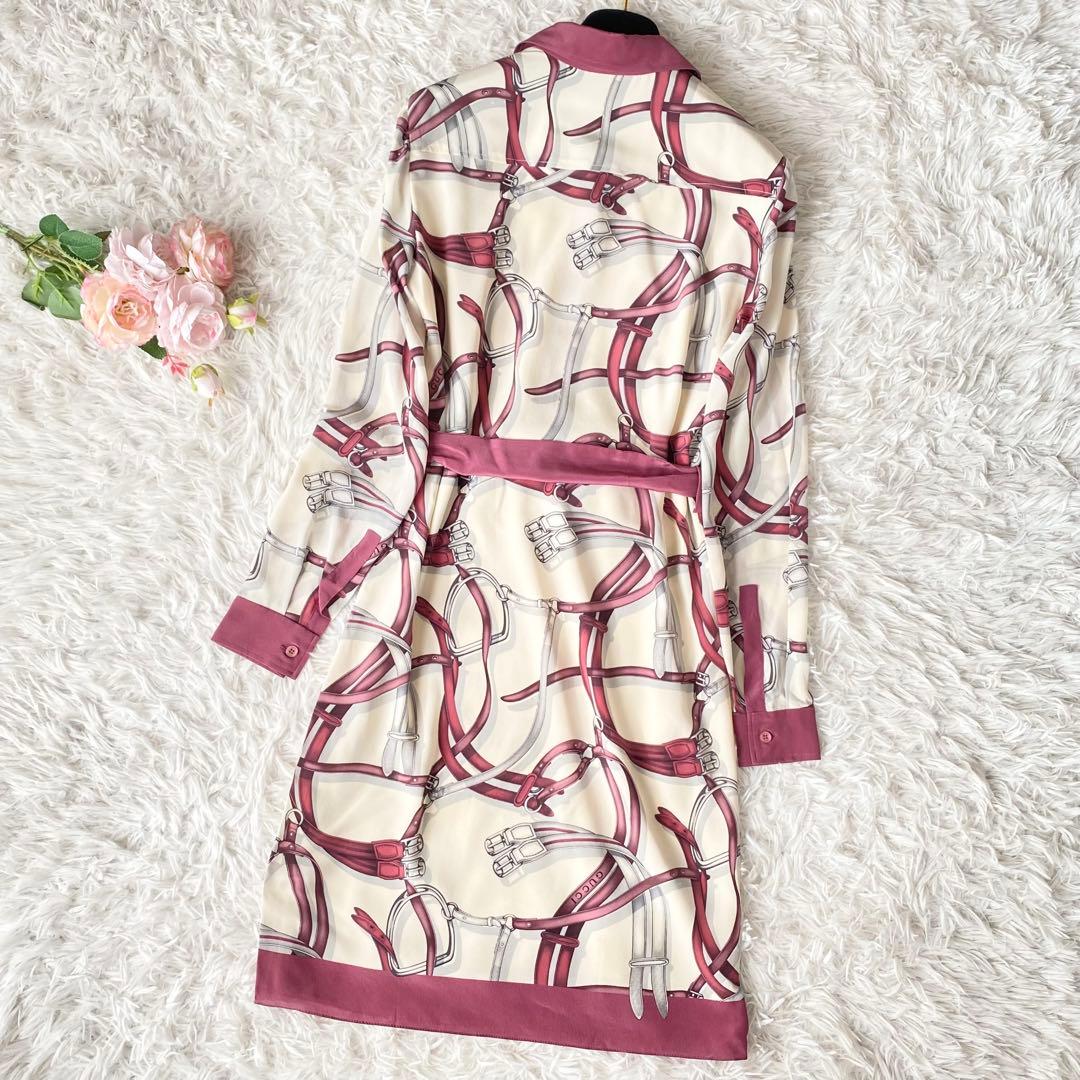 kokona◆入手困難◆美品◆GUCCI シャツワンピース シルク100