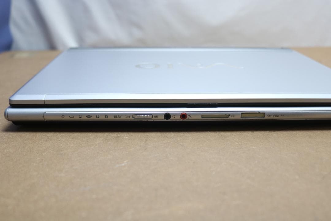 15.4インチのVAIOノートPC VGN-FT50B winXP wifi確認