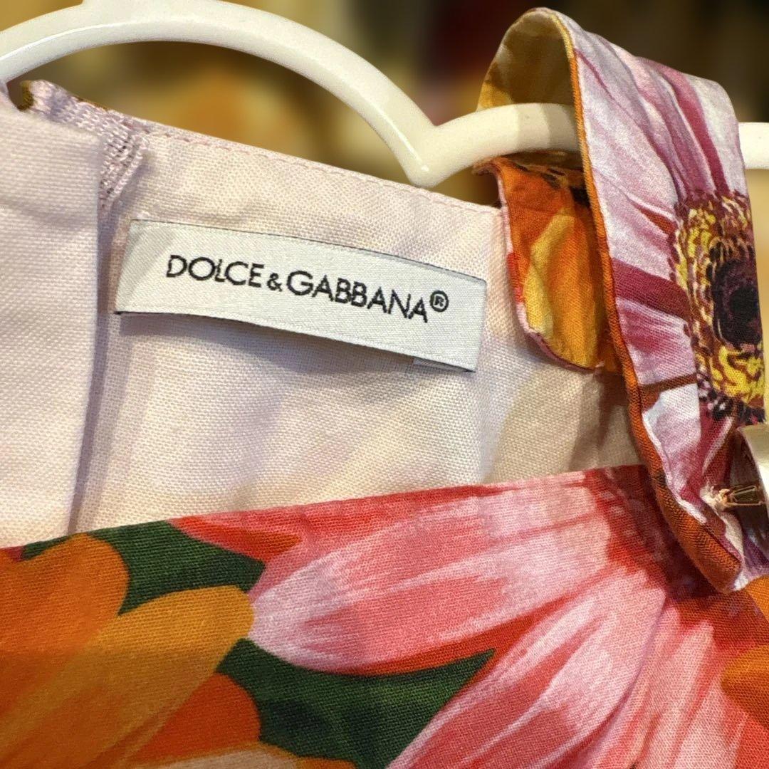 美品・花柄ノースリーブワンピース カバーパンツ　2点セット