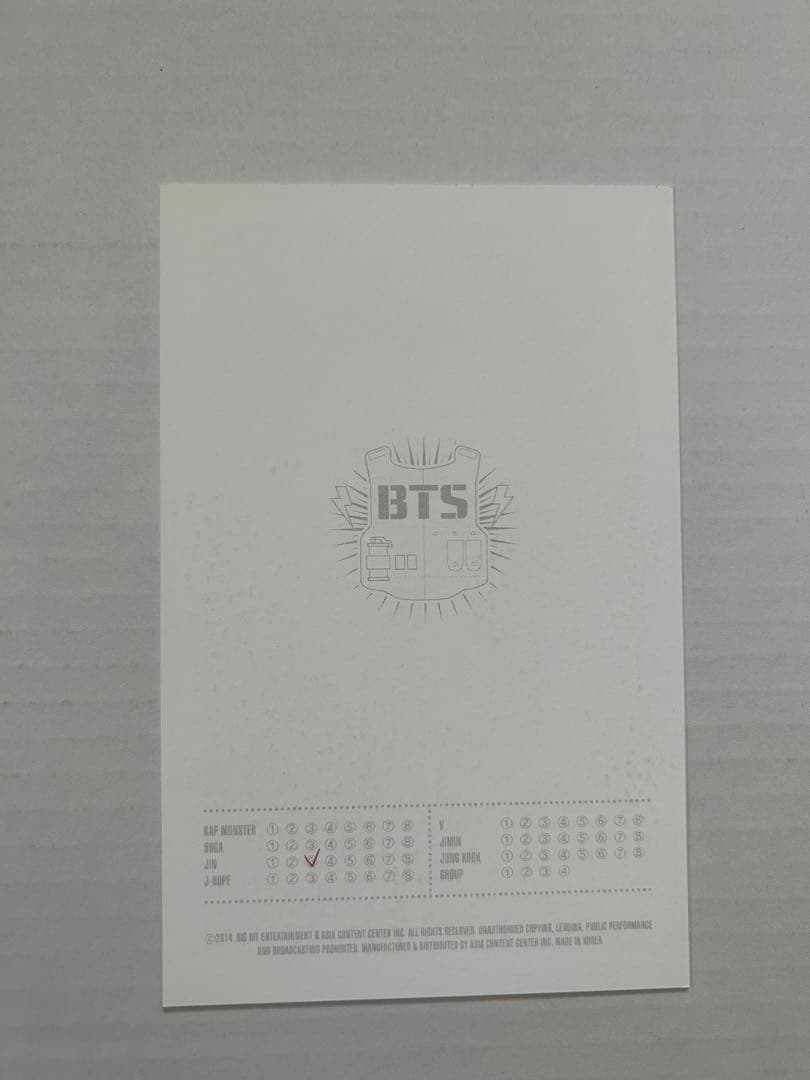 BTS 2014 LIVE TRILOGY THE RED BULLET ジン