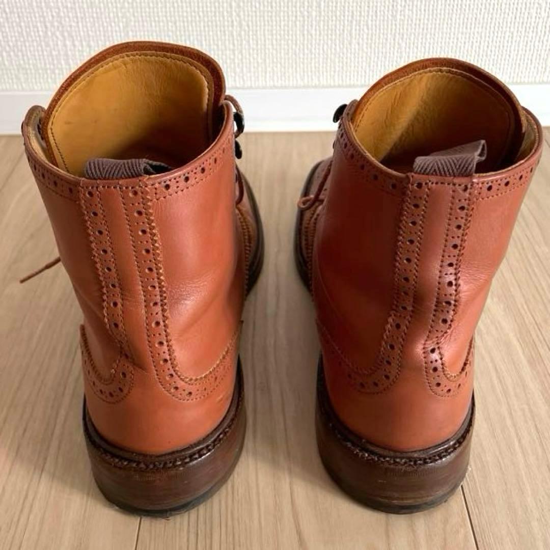 Tricker's トリッカーズ レザーウイングチップブーツ　レースアップ