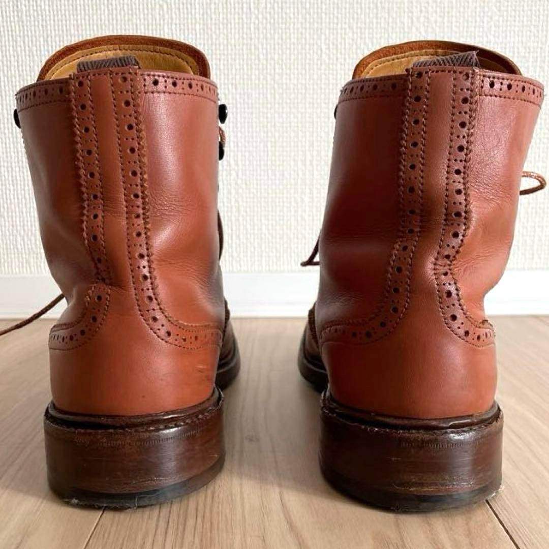 Tricker's トリッカーズ レザーウイングチップブーツ　レースアップ