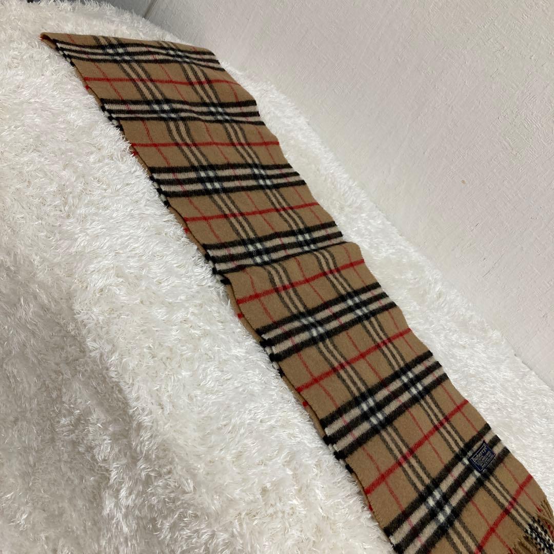 Burberrys 定番ノバチェック柄マフラー 100%ラムウール