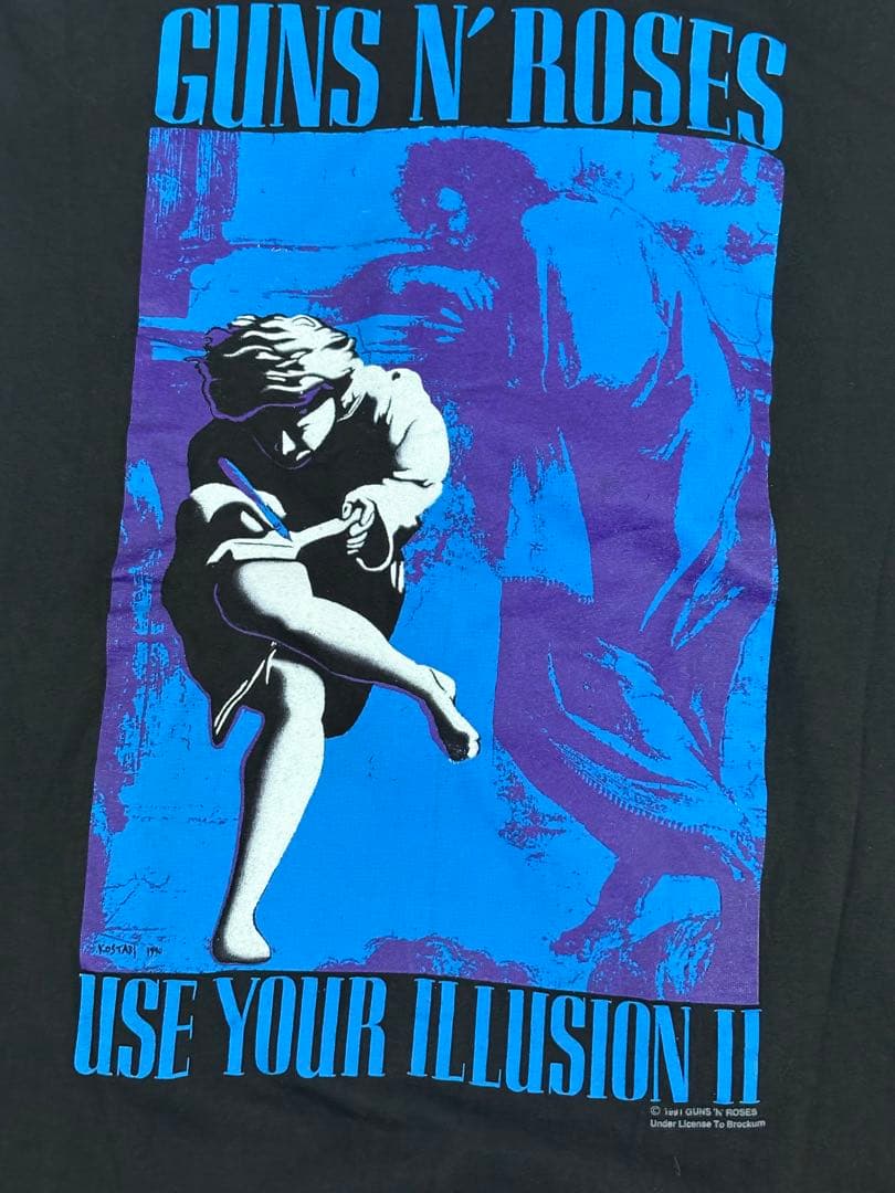 激レアL！guns n' roses ×BROCKUM ヴィンテージTシャツ難有