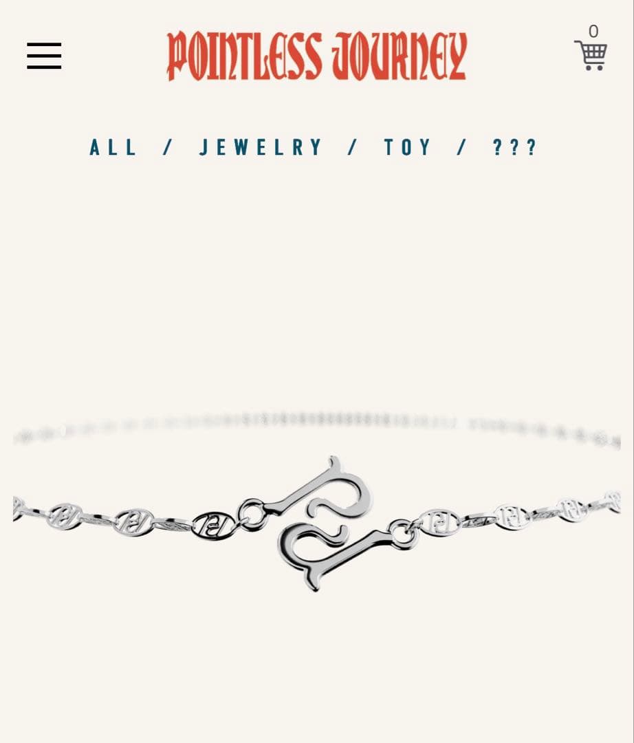 アクセサリー pointless journey CHAIN NECKLACE SILVER