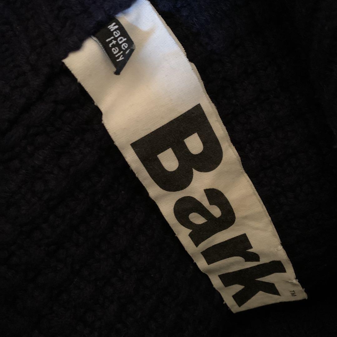 Bark バーク　ニットダッフルコート　ネイビー
