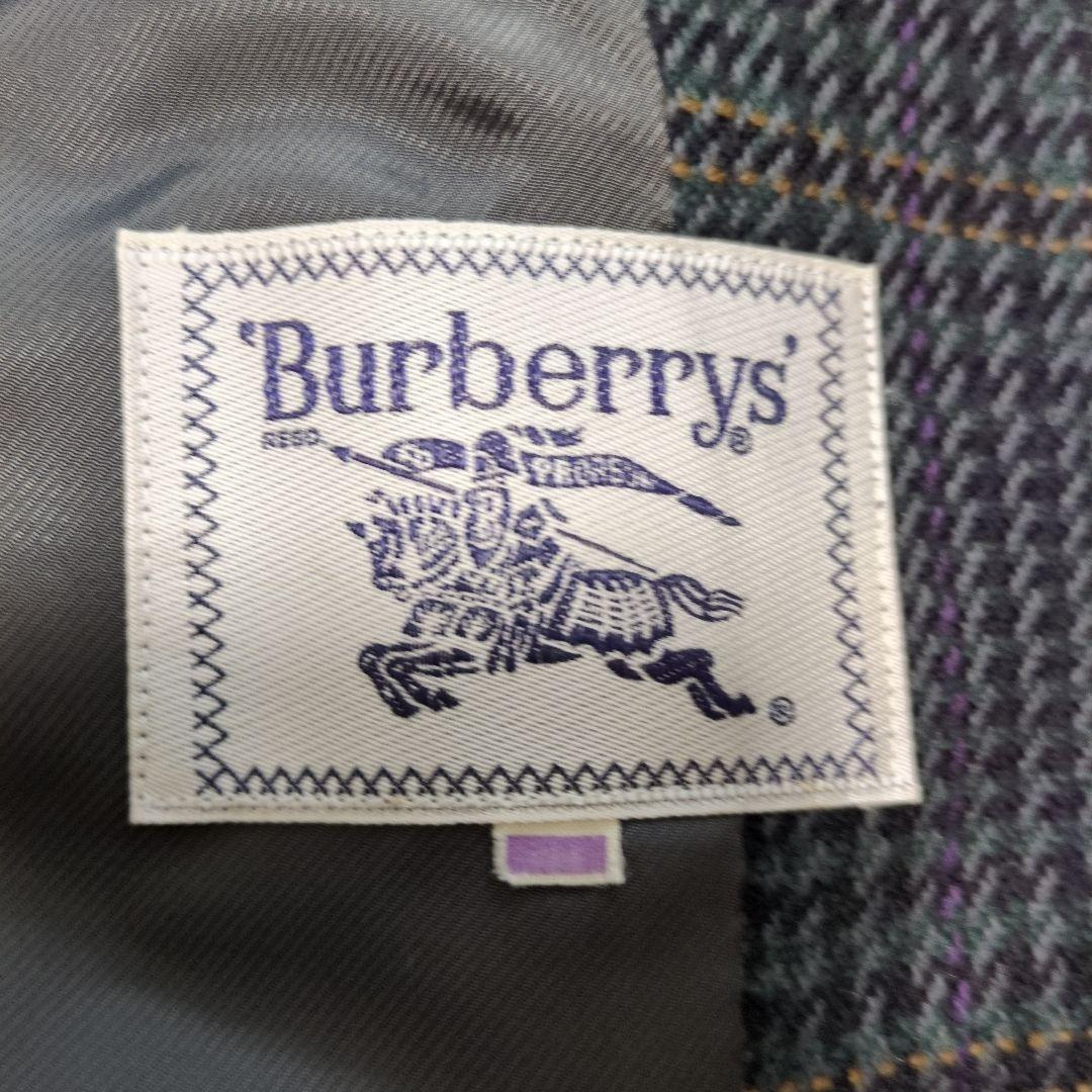 希少　BURBERRY’S　グレンチェック　ダブルジャケット　カシミヤ