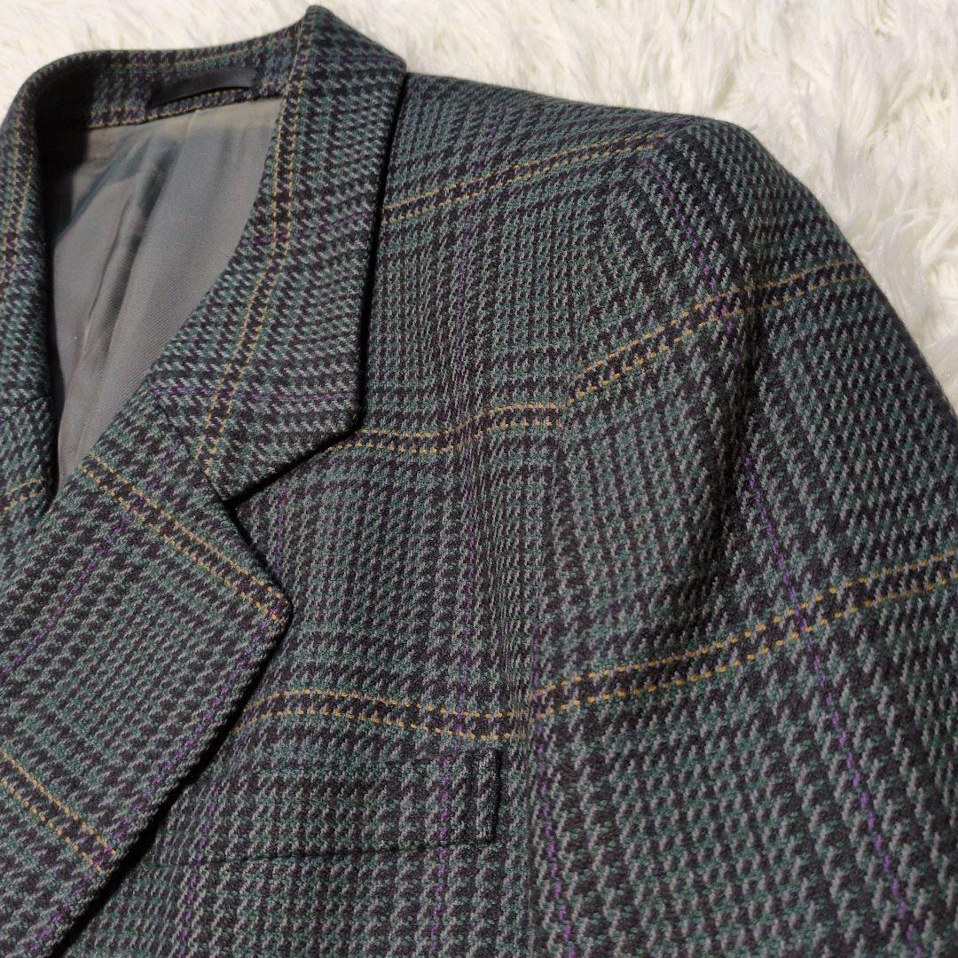 希少　BURBERRY’S　グレンチェック　ダブルジャケット　カシミヤ