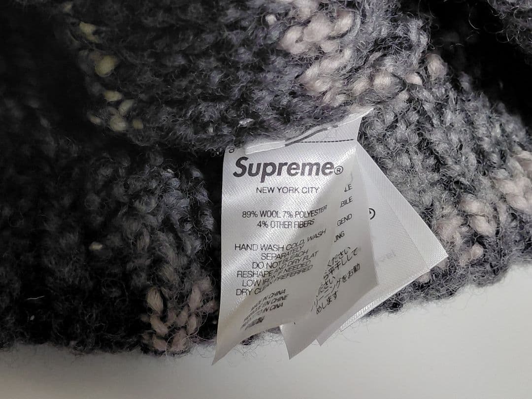【極美品】Supreme　Space　Dye　Stripe　Beanie