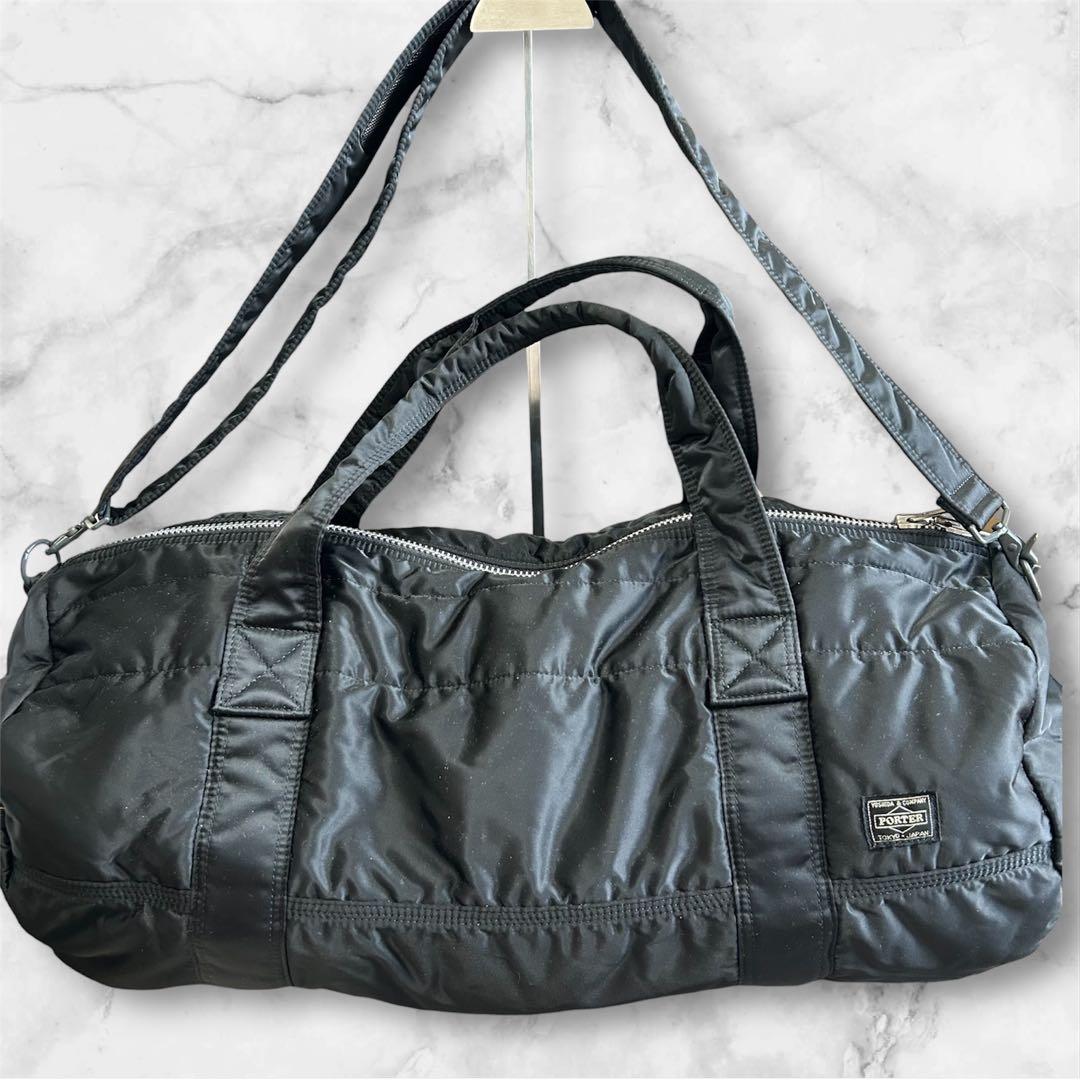 【廃盤品】PORTER タンカー ボストンバッグ 大容量 2way ブラック