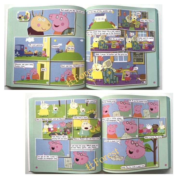 新品 Peppa Pig 漫画版 2 絵本2冊 全冊音源付動画付 マイヤペン対応