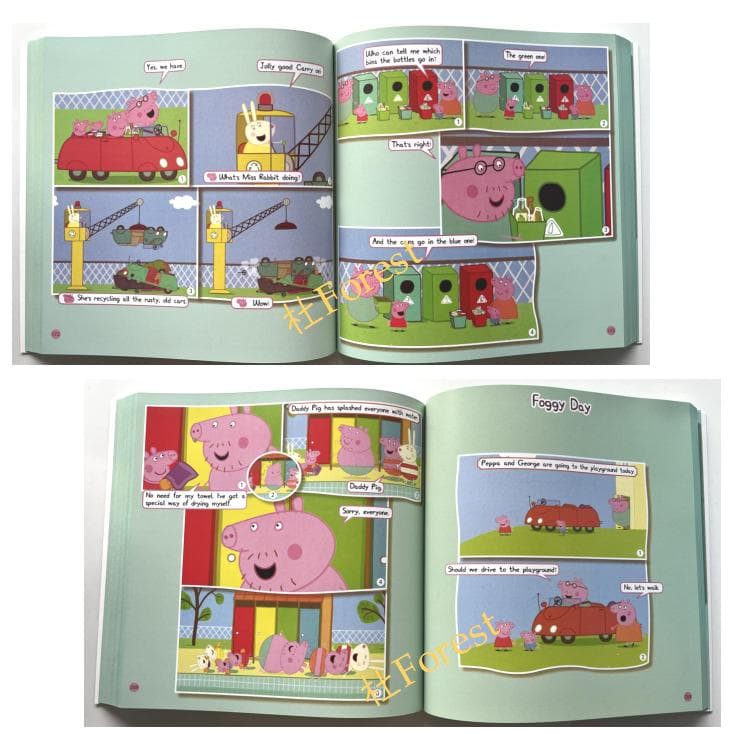 新品 Peppa Pig 漫画版 2 絵本2冊 全冊音源付動画付 マイヤペン対応