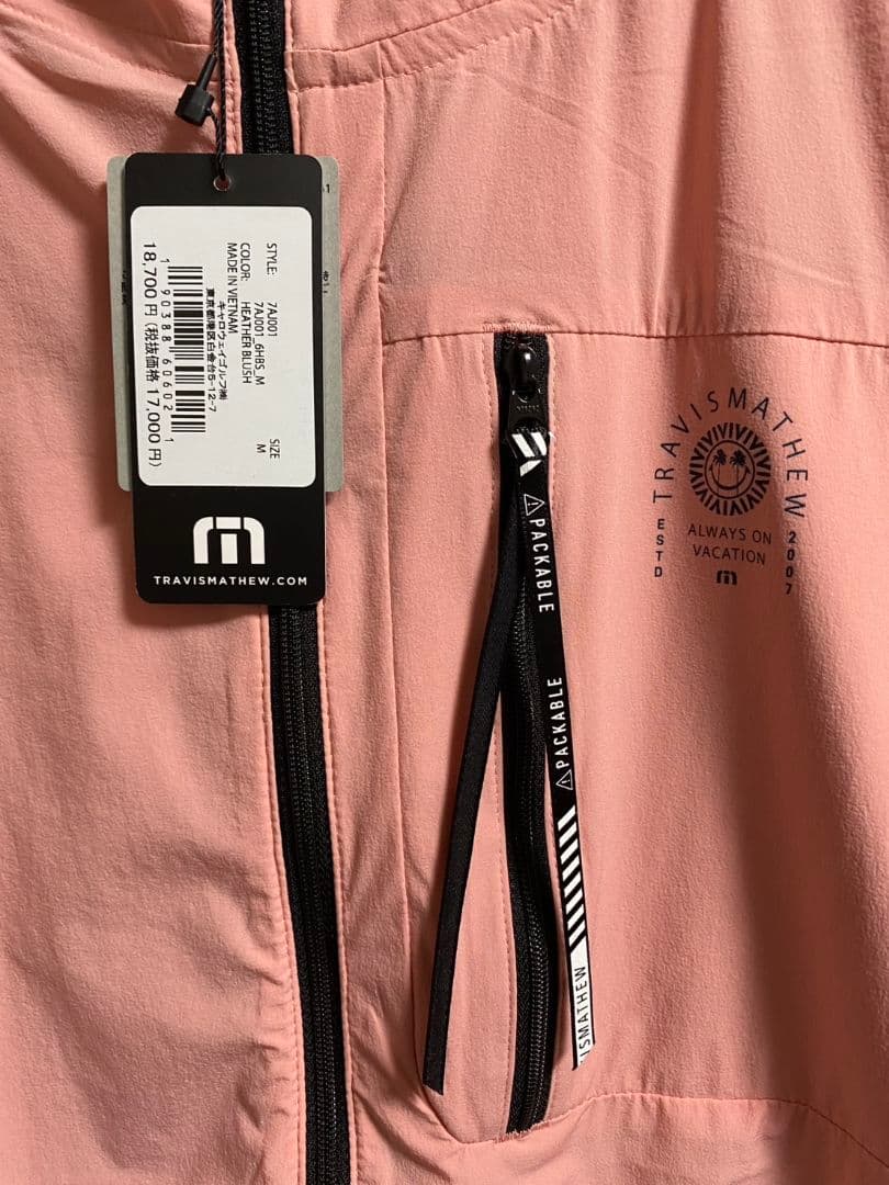 TRAVISMATHEW ピンク フルジップジャケット M