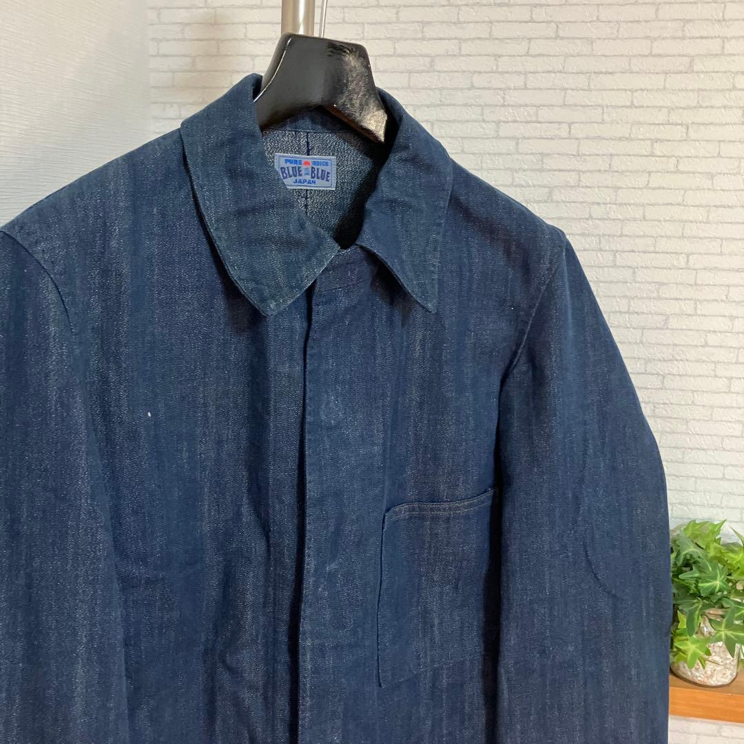 BLUE BLUE ブルーブルー　カバーオール　デニムジャケット　藍染め