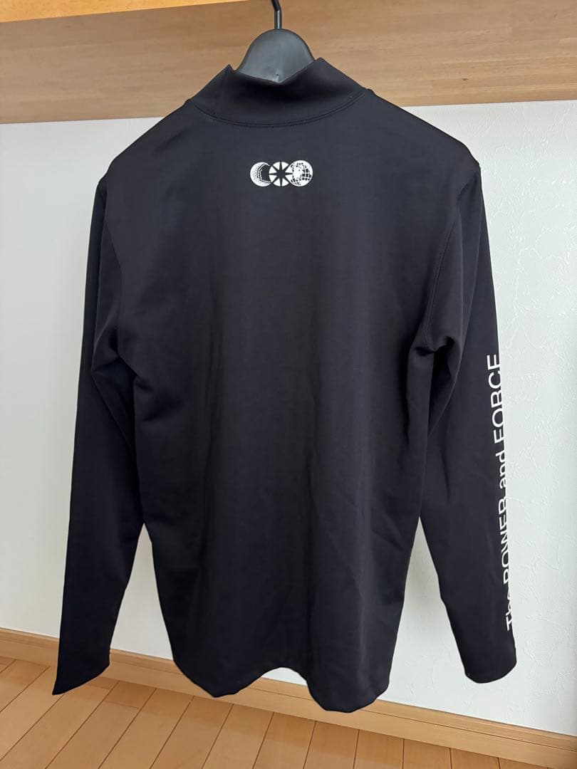 BANDL GOLF ブラック長袖モックネックシャツ Sサイズ