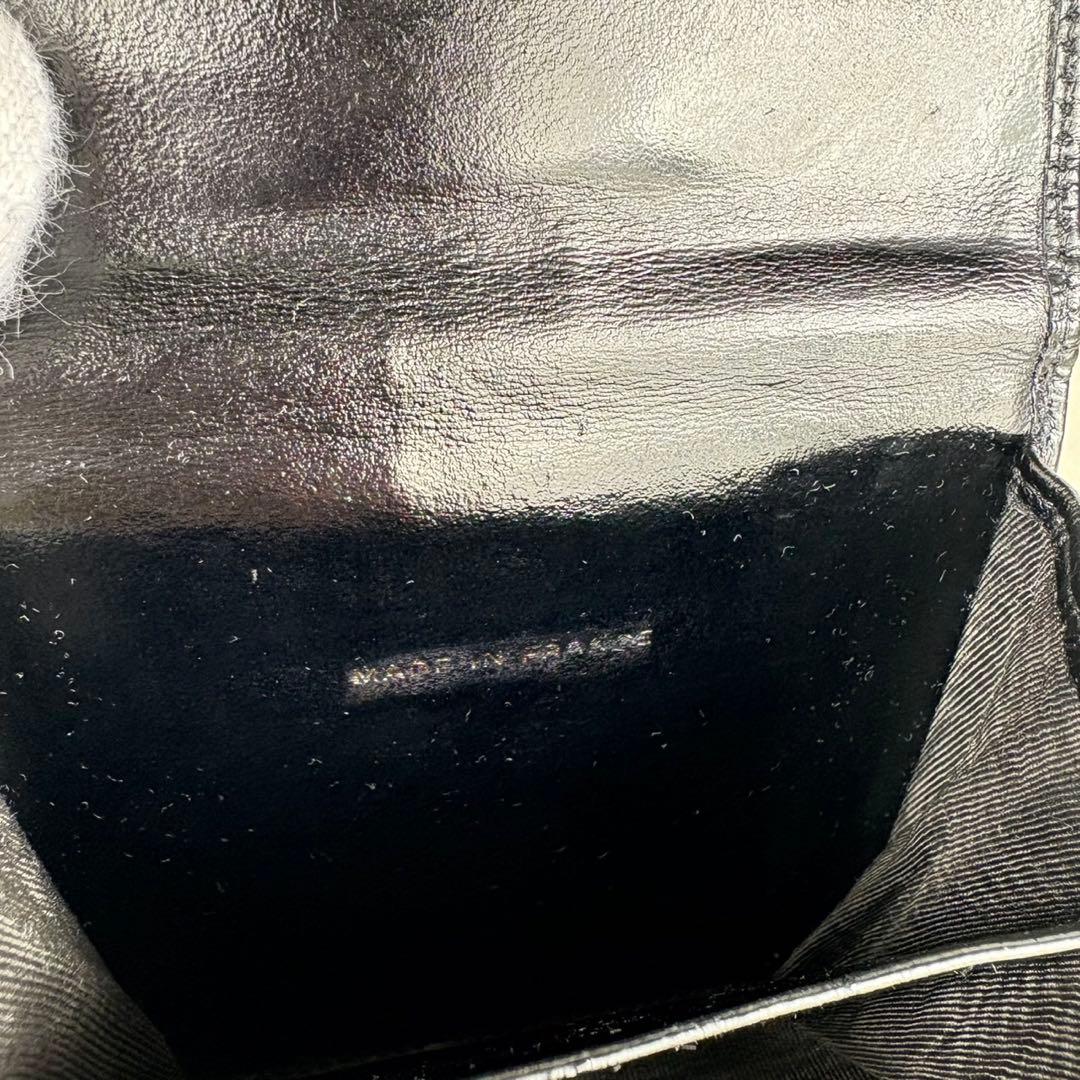 CHANEL キャビアスキン　デカココ　三つ折り財布　ケース