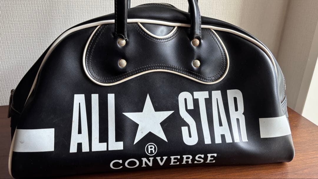 CONVERSE ALL STAR レザーボストンバッグ ブラック