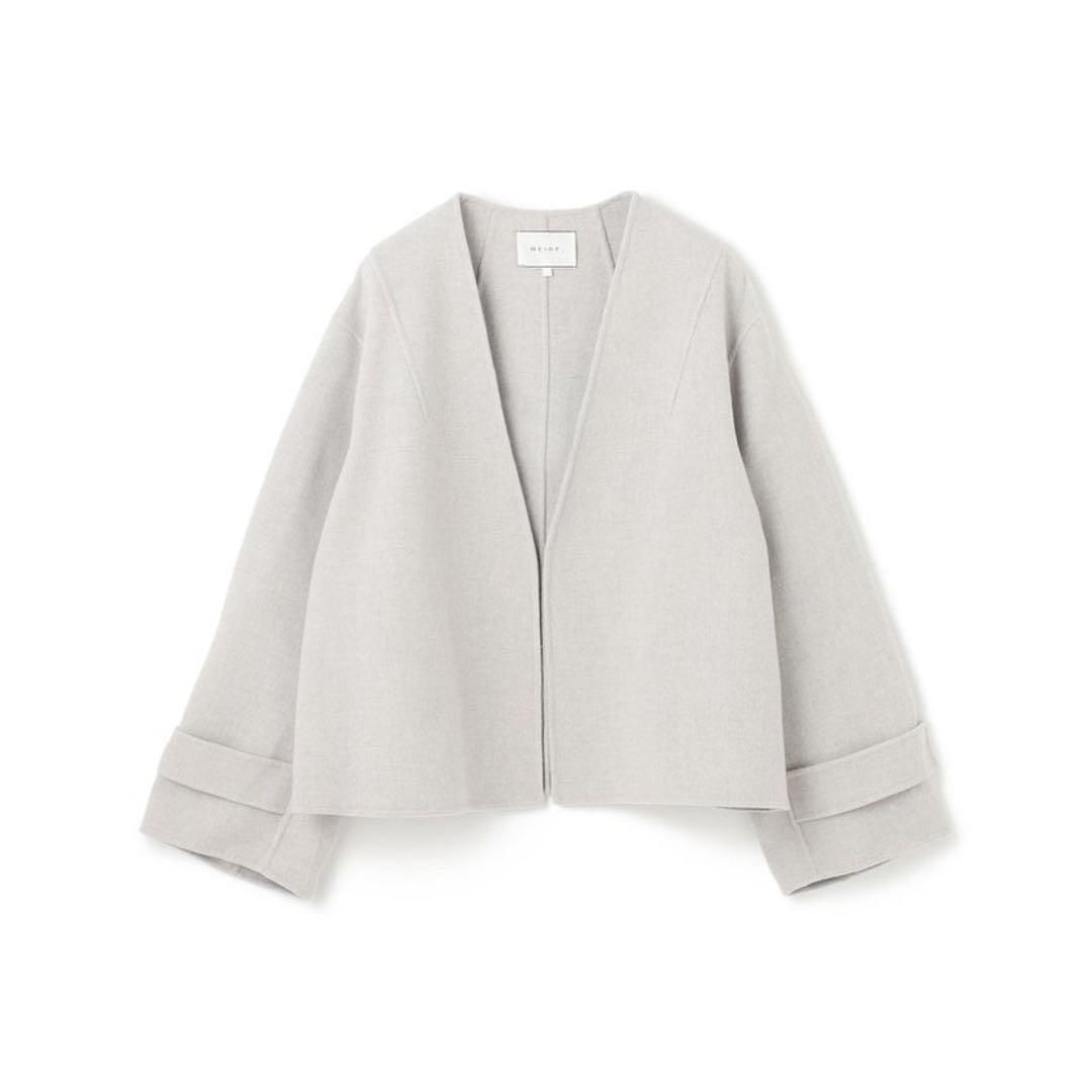 美品　BEIGE,（ベイジ,） GRASSE / リバーウールクロップドコート