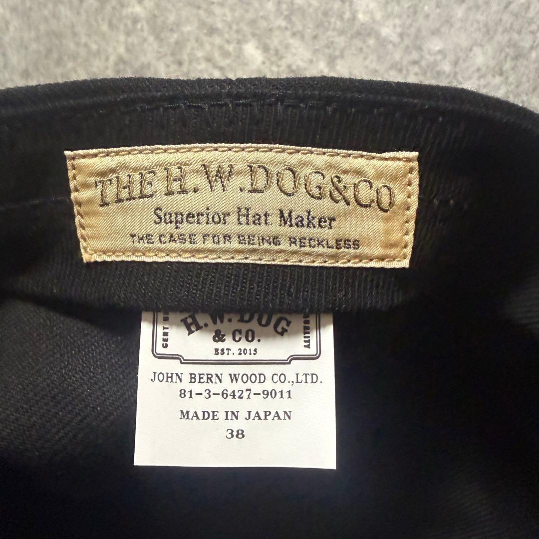 H.W.DOG & CO. ブラック トラッカーキャップ サイズ 38
